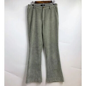 En Saison Women's Flared Corduroy High Rise Button Pants Size M